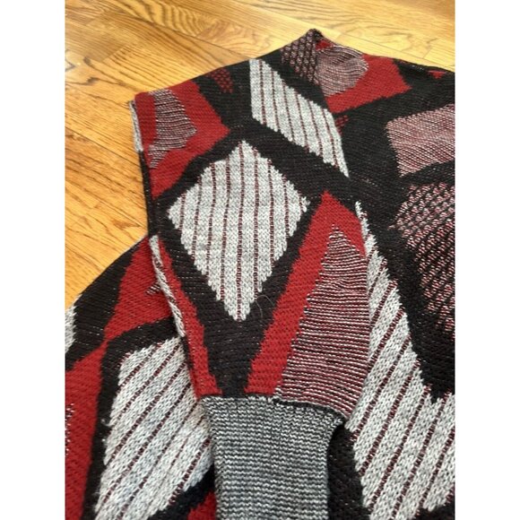 Vintage 90s Engbers Grey Sweater Pullover Size Made in Italy Size 52 30% Wool - Picture 2 of 14